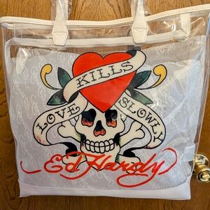 Ed Hardy Skull Tote Bag